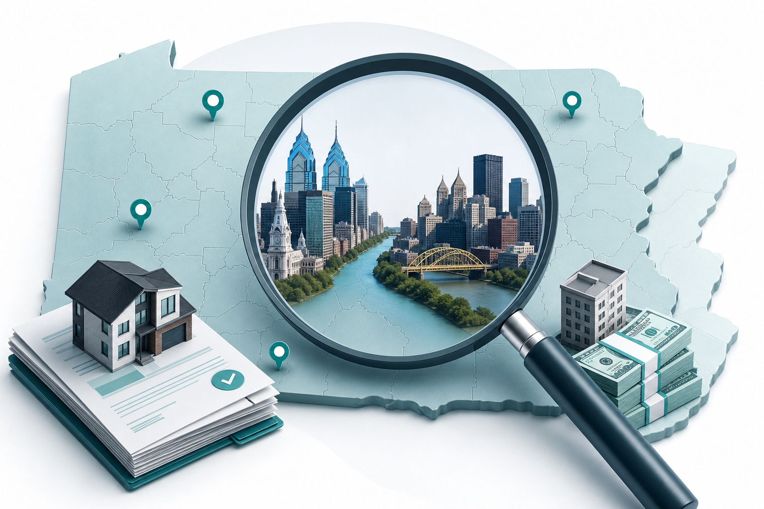 Hard money lenders in Pennsylvania — Philadelphia and Pittsburgh real estate
